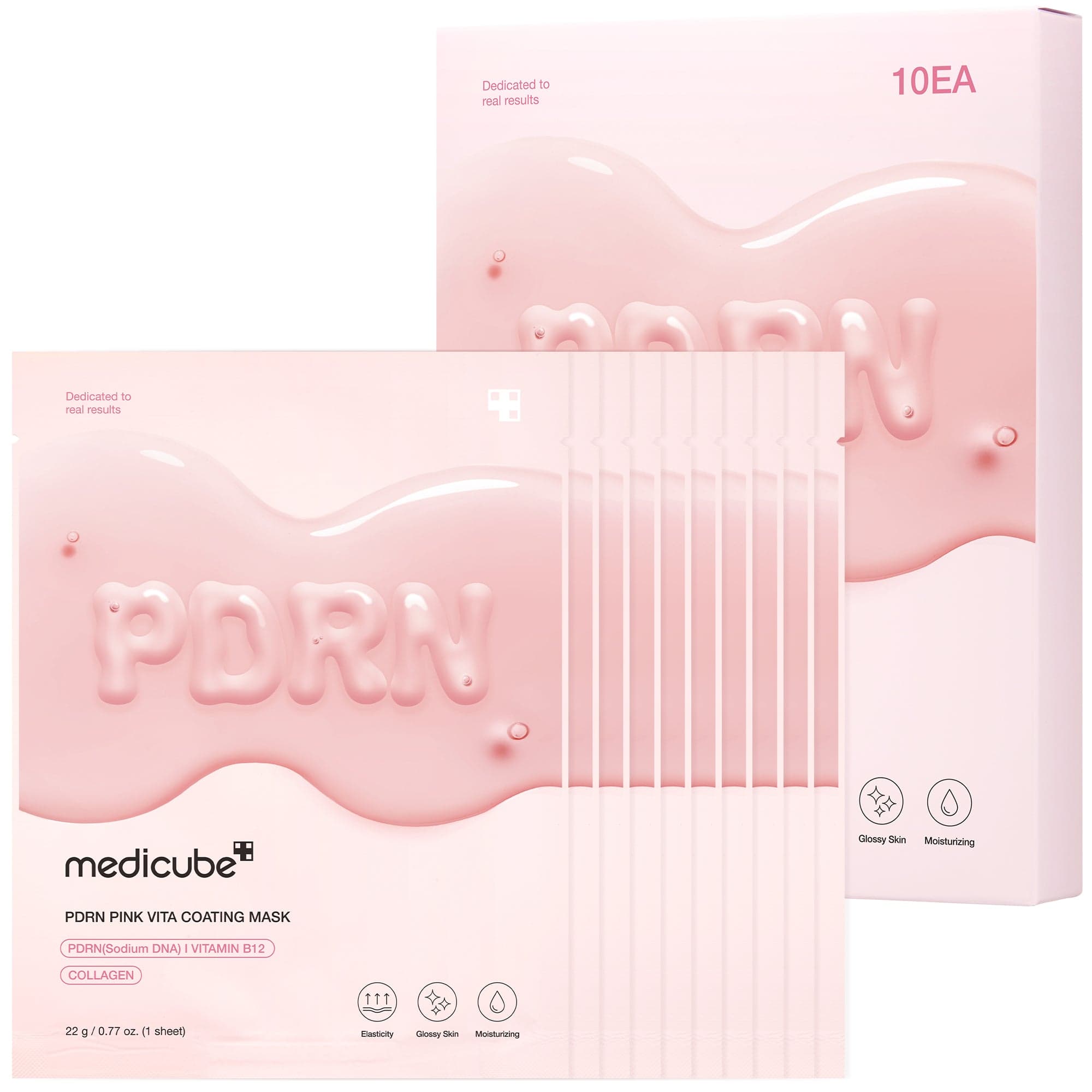 Medicube PDRN Pink Vita Coating Mask (10 Sheets)